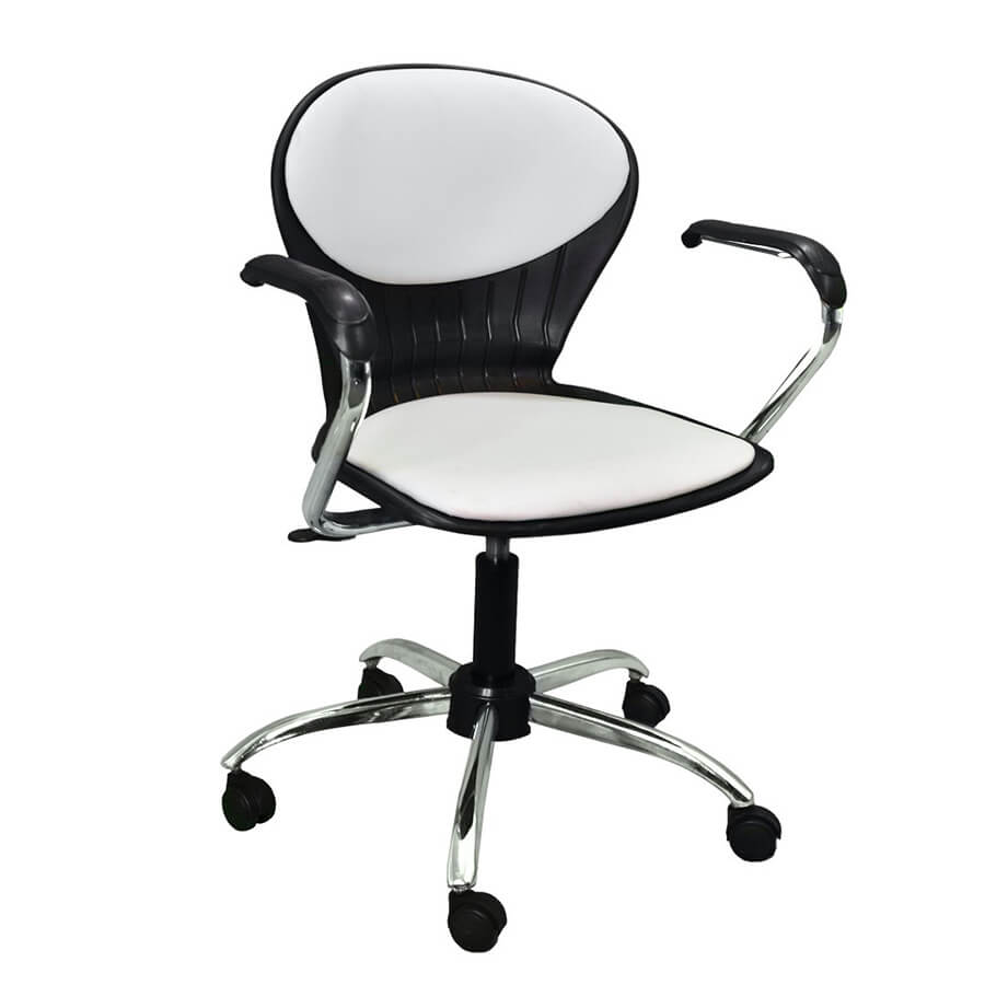 صندلی گردان مدل صدفی سفید صندلی گردان مدل صدفی سفید